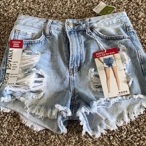 High rise shorts
